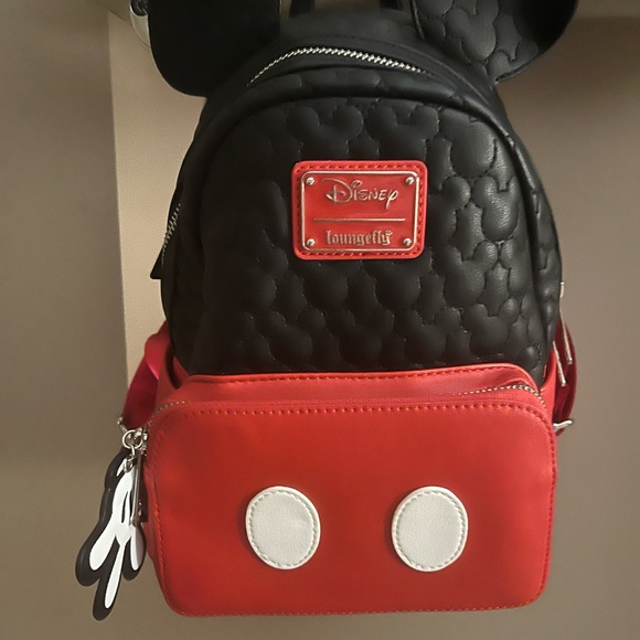 Loungefly Disney Black and Red Kids Backpack